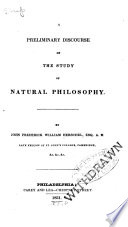 A Preliminary Discourse on the Study of Natural Philosophy book cover