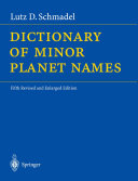 Dictionary of Minor Planet Names book cover