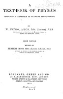 A Text-book of Physics book cover