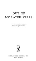Out of My Later Years book cover