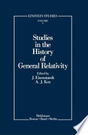 Studies in the History of General Relativity book cover
