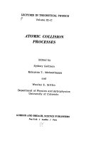 Lectures in Theoretical Physics book cover