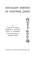 Socialist Parties in Postwar Japan book cover
