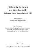 Etablierte Parteien im Wahlkampf book cover