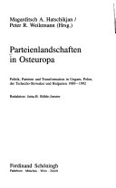 Parteienlandschaften in Osteuropa book cover