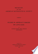 Studies in Abstract Families of Languages book cover