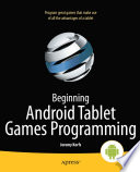 Beginning Android Tablet Games Programming book cover