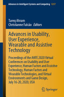 Advances in Usability, User Experience, Wearable and Assistive Technology book cover