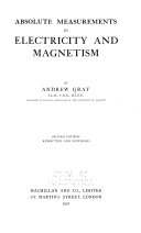 Absolute Measurements in Electricity and Magnetism book cover