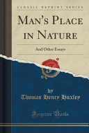 Man's Place in Nature book cover