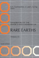 Handbook on the Physics and Chemistry of Rare Earths book cover