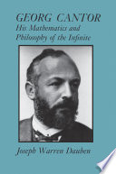 Georg Cantor book cover
