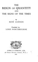 The Reign of Quantity and the Signs of the Times book cover