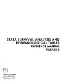 Stata Survival Analysis and Epidemiological Tables book cover