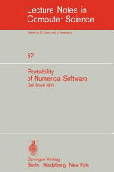 Portability of Numerical Software book cover