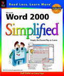 Microsoft Word 2000 Simplified book cover