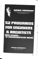 52 Programs for Engineers & Architects, and Others in Microcomputer BASIC book cover