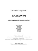 CASCON '94 book cover