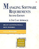 Managing Software Requirements book cover