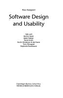 Software Design and Usability book cover