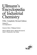 Ullmann's Encyclopedia of Industrial Chemistry book cover
