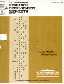 U.S. Government Research & Development Reports book cover