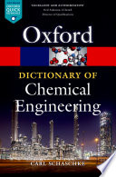 A Dictionary of Chemical Engineering book cover
