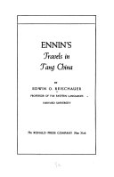 Ennin's Travels in Tʻang China book cover